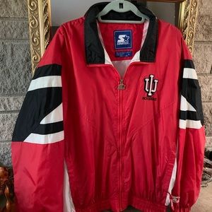 Vintage Indiana University Starter Jacket XL windbreaker IU Hoosiers